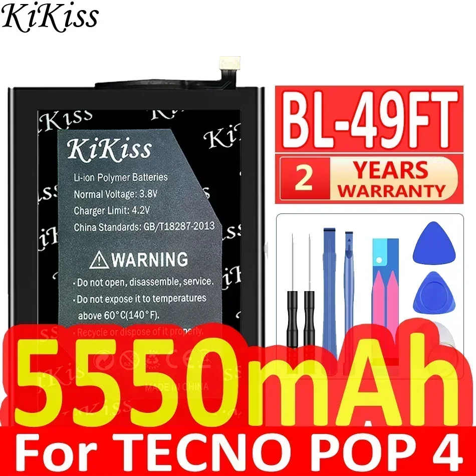 Аккумулятор KiKiss для TECNO POP 4 POP4/CAMON 11S/BL-39LT/BL-36BT Camon 12 Camon12 CC7 Spark Spark4 KC2 Infinix BL-43BX
