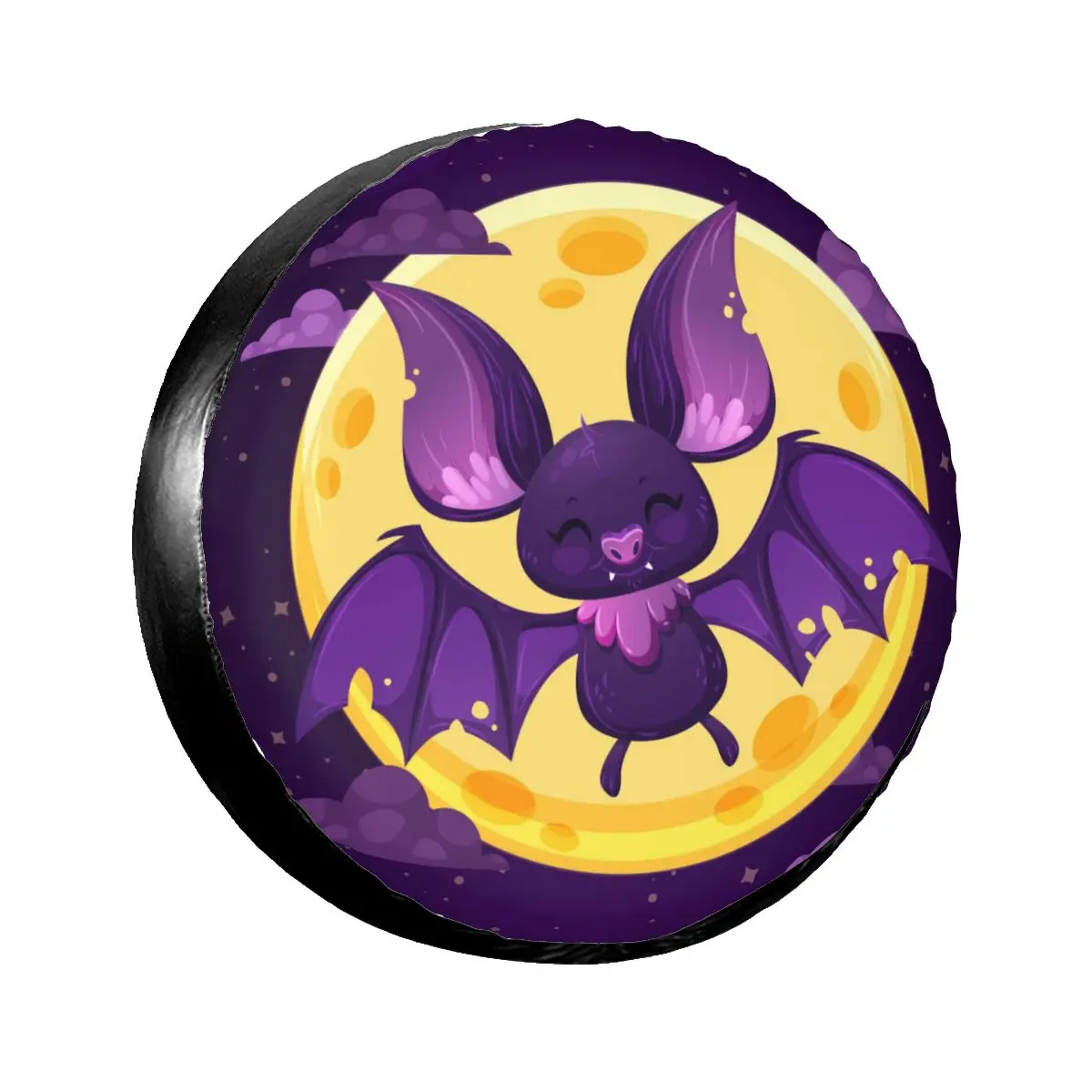 

Универсальный чехол для телефона, сумка для запасных колес, чехол для хранения запасных шин, милый чехол из полиэстера с летучими мышами