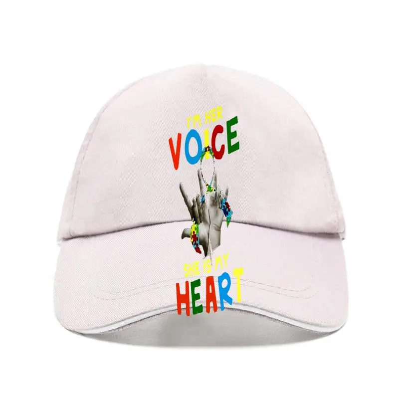 

Autism Im Her Voice She Is My Heart Ladies Baseball Cap Cotton Flat Brim