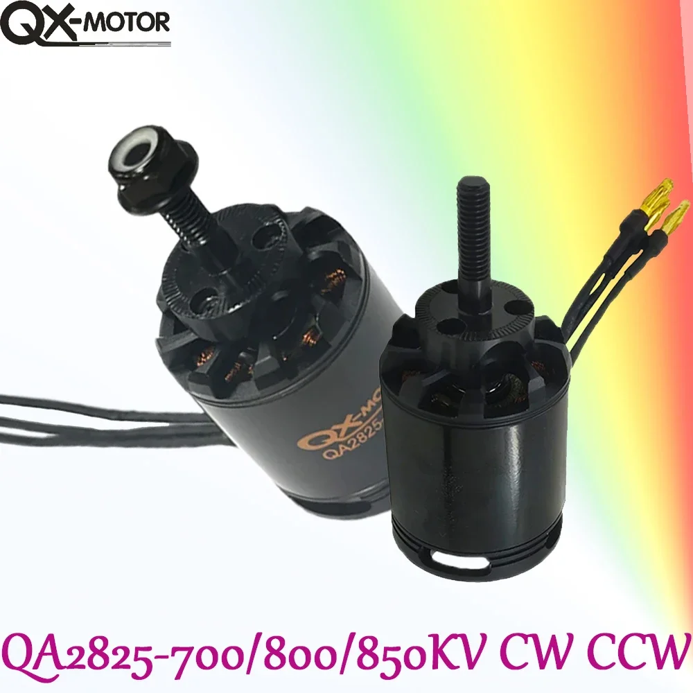 QX-MOROT QA2825 бесщеточный двигатель 700KV 800KV 850KV CW/CCW оснащенный 60A ESC подходит для