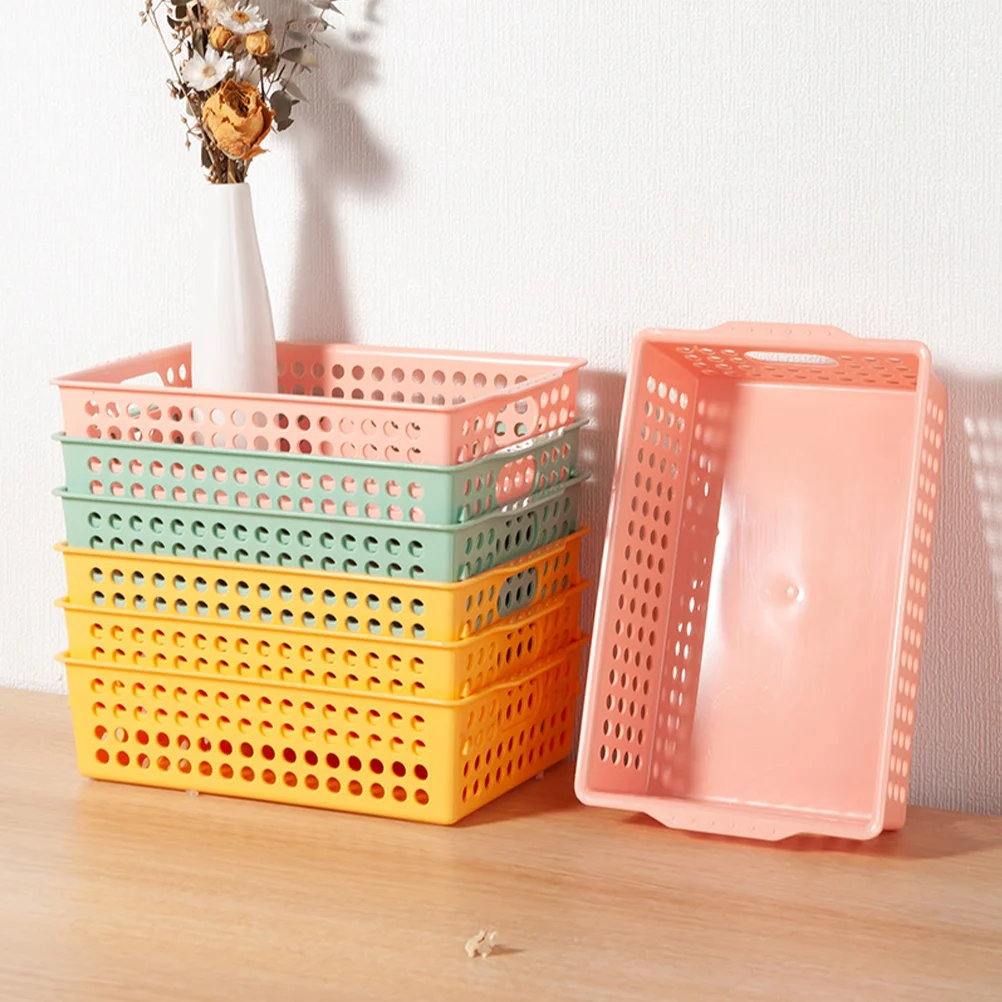 

Sundries Storage Basket Small Baskets Organizing Plastic Bins Organizer Kitchen Shelves