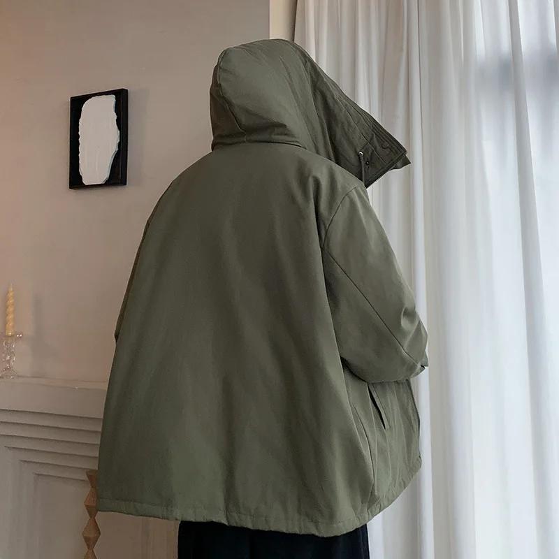 Мужская зимняя утолщенная куртка-карго с хлопковой подкладкой Black Warrior Function