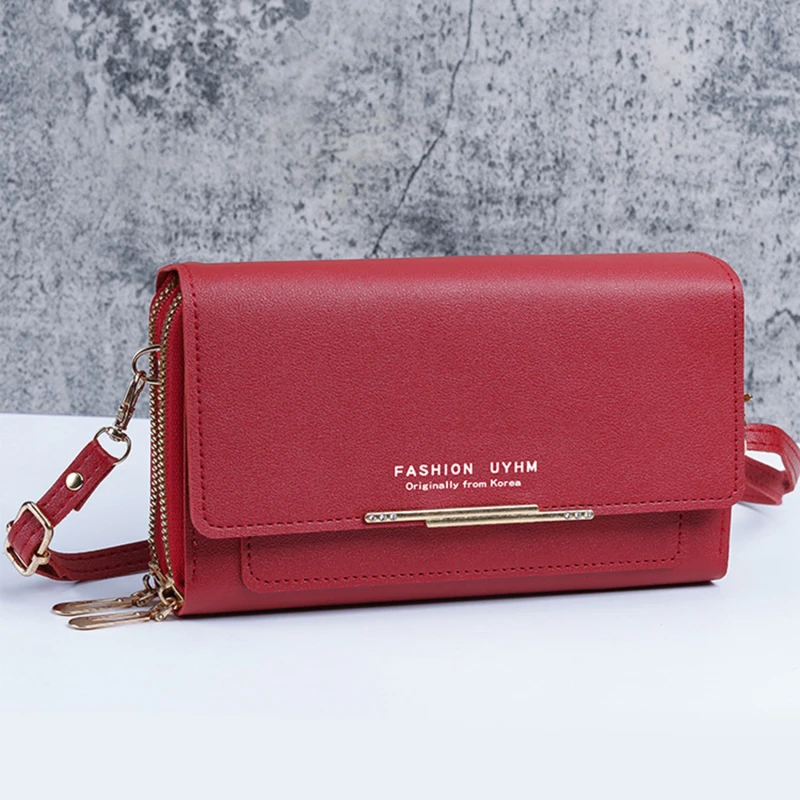

Women Crossbody Mobile Phone Bag New Lightweight Long Purse Female PU Small Shoulder Crossbody Mobile Phone Bag Wholesale