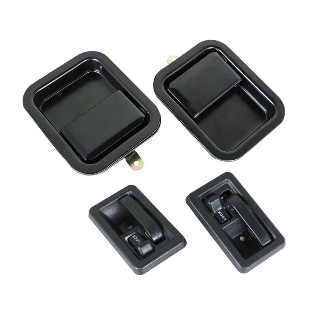 

55176383ae 4pcs Door Handle Kit Fit for 1981-1986 Jeep CJ71987-1995 Jeep Wrangler (YJ) Fit for 1997-2006 Jeep Wrangler (TJ)