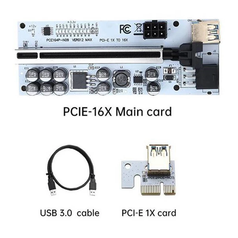 VER012 MAX GPU Riser для видеокарты PCI-E 012 Pci Express USB 3.0 Кабель 1X–16X добычи BTC