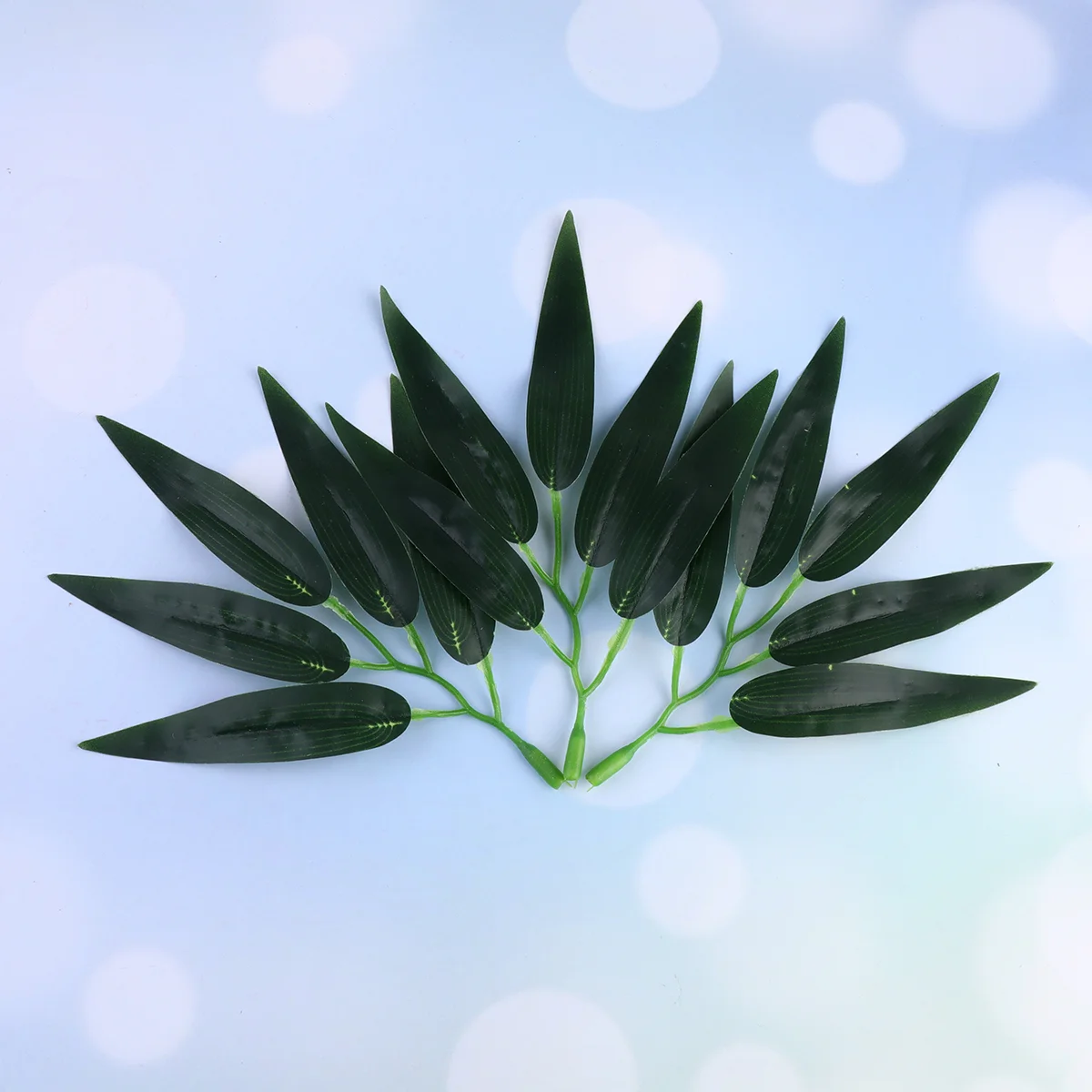 

50 Pcs Simulated Bamboo Leaves Artificial Plants Outdoor Fake Home Decor Household