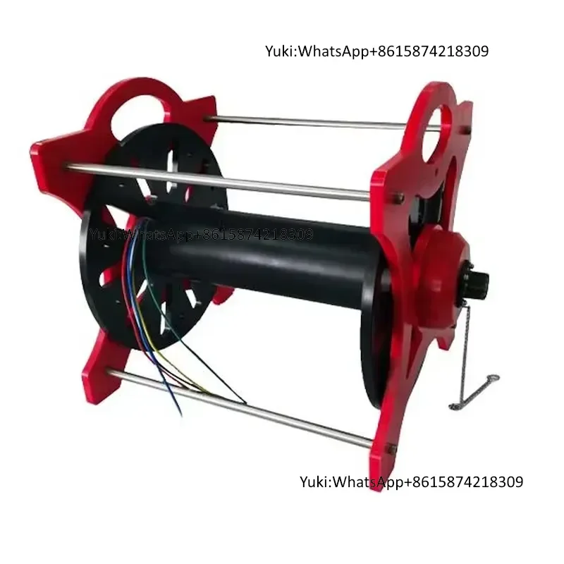 Фото Ручная выдвижная катушка с рамкой из POM R107-D11L100 с опорой из нержавеющей стали 316L для дронов, с контактным кольцом №5