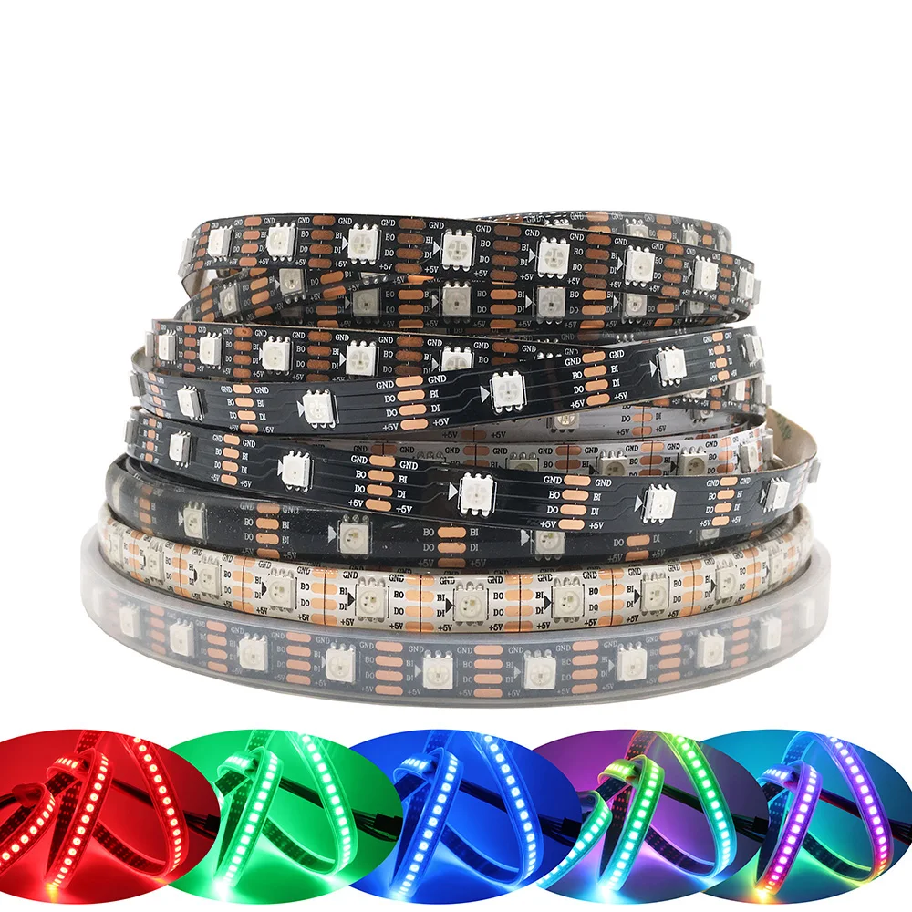 

WS2813 SMD5050 RGB Led Strip Lighting Dual Signal Individually Addressable For Decorations Festival 30/60/144 Pixels/Leds/M DC5V