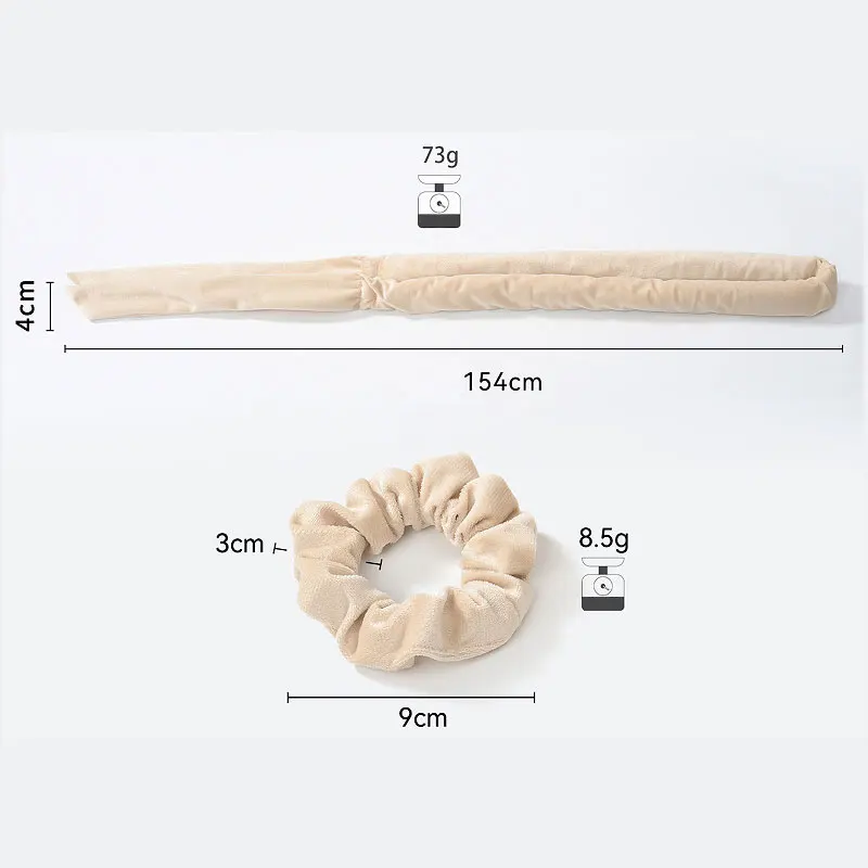 Бигуди для волос без тепла формирователь волн корейский бархатный материал