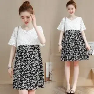 

Зеленая Футболка для беременных с нагрузкой для беременных 2022 женщин рубашка для девочек Новая одежда большого размера для мам