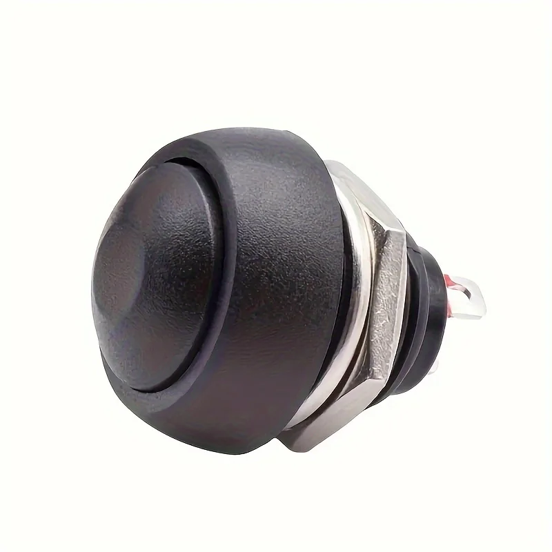 

5/10 шт. PBS 33B Mini Samll пластиковая кнопка с круглой головкой ВКЛ-ВЫКЛ мгновенный переключатель 2-контактный 12 мм водонепроницаемый сброс питания без блокировки