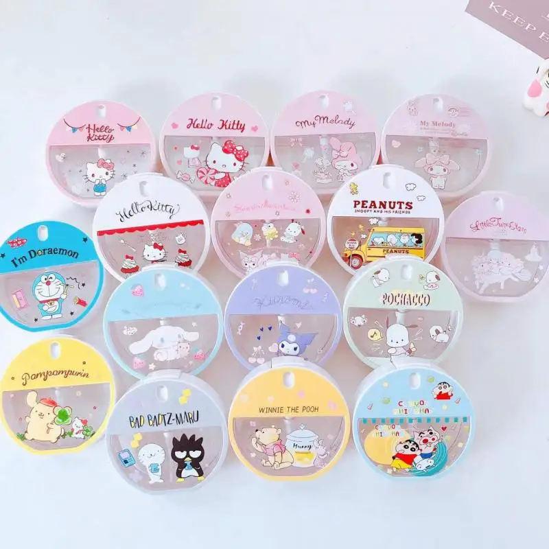 

Sanrioed Anime Series Cute Cinnamoroll Mymelody Kuromi 45Ml Round Portable Alcohol Perfume Spray Portable Sub-Bottling