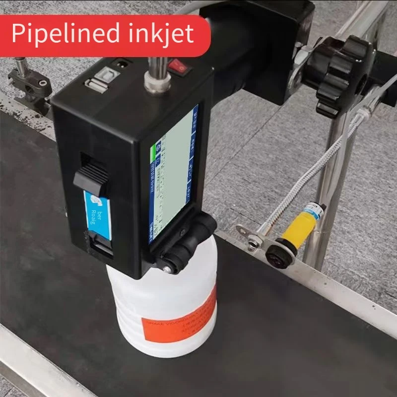 Ручной принтер портативный ручной струйный с 4 3 дюймовым сенсорным экраном для