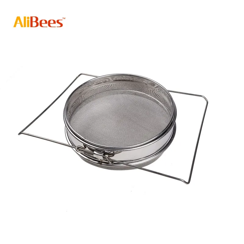 

Stainless Steel Double Layer Filter Honey Strainer Reusable Mesh Beekeeping Sieve Tool Honey Filters Retractable Mesh Screen