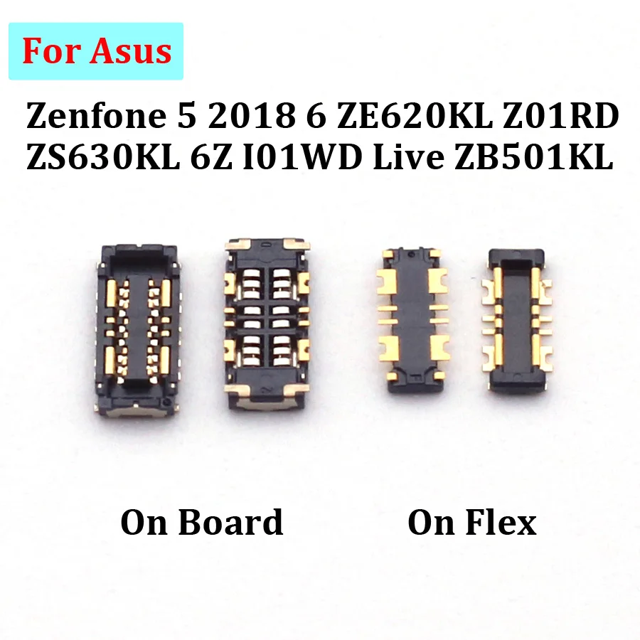 2 шт. внутренний разъем FPC для держателя аккумулятора зажим платы Asus Zenfone 5 2018 6 6Z I01WD
