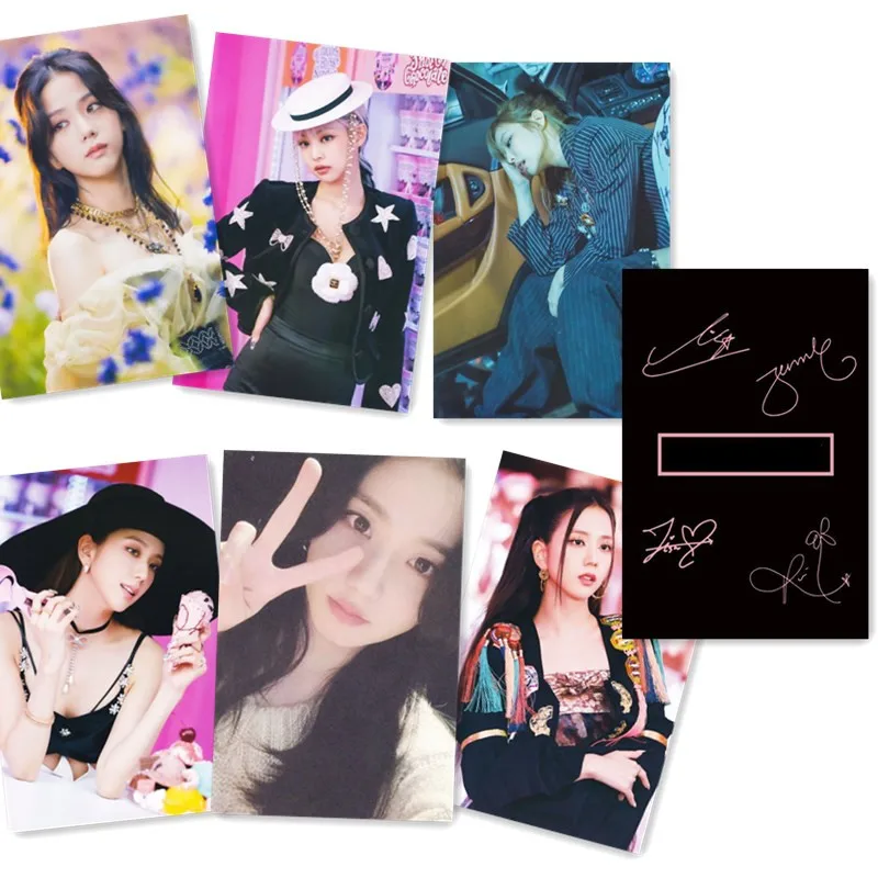 

4 шт./компл. Фотокарточка группы Kpop коллекционные фотокарточки для поклонников