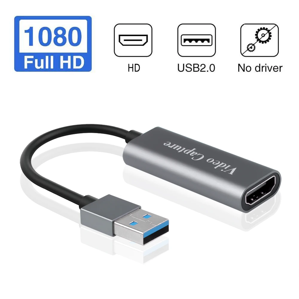 

Мини-карта видеозахвата 1080P, HDMI-совместима с USB, 60 Гц