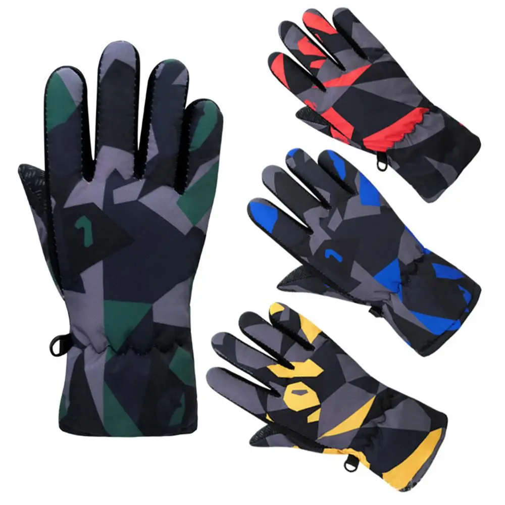 

New Fashion Thicken Warm Children Kids Winter Must Snow Snowboard Windproof Waterproof Ski Gloves Long-sleeved Mitten