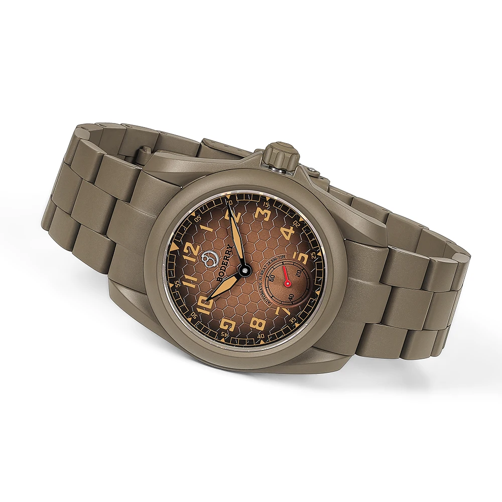 Фото Наручные часы BODERRY Field Watch VOYAGER S72 – титановые автоматические часы с 72-часовым запасом хода, водонепроницаемые до 100 м, для мужчин №2