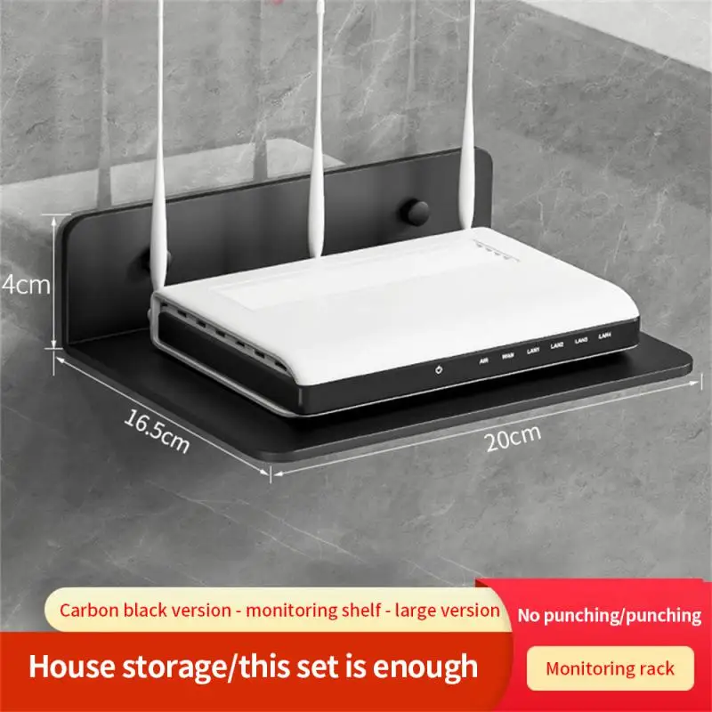 

Simple Installation Wall Holder Corrosion Resistance Punch-free Surveillance Camera Support Rust Prevention Shelf Router Bracket