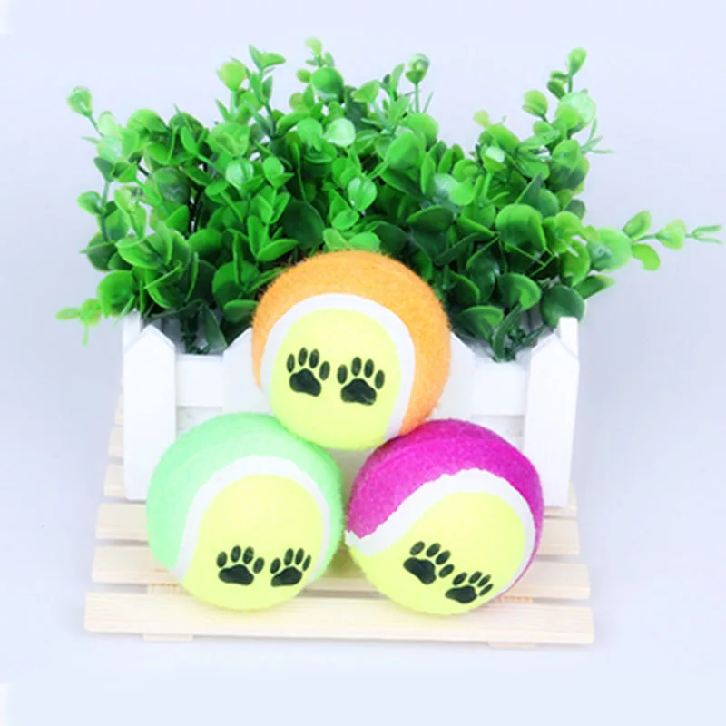 

Dog Toy Training Ball Puppy Interactive Ball Dog Pet Toys Tennis Park Playing Toy Durable Soft Accessories for Small Dogs Psy B