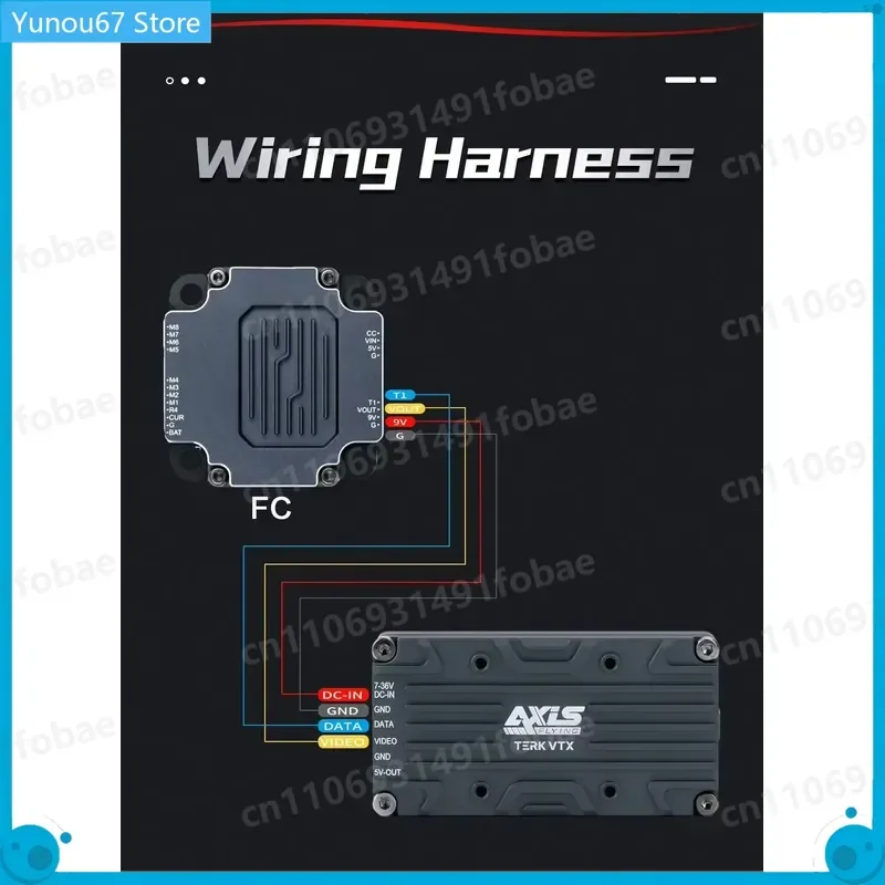 Видеопередатчик Axisflying TERK Max 5.8G 3W VTX с радиатором из ЧПУ и кнопкой двойной функции для быстрого переключения между режимами питания и частотными диапазонами (art.: 3920dc51ca28c) - 3920dc51ca28c