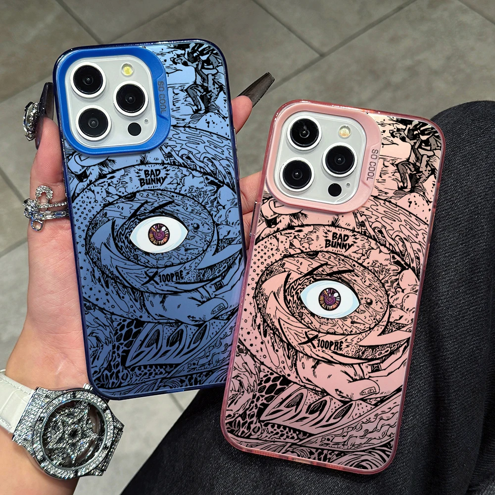 Чехол для телефона Bad Bunnys X100pre Oppo A78 A74 A60 A58 A57 A38 A17 A3x Reno 13 12 11 F 10 8 7 6 T Z Pro Plus 4G 5G Silver Cover