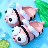 boys and girls summer cartoon bees cute hole slippers indoor bath anti slip soft sole baby home sandals