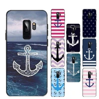 yndfcnb stripes anchor boat ship wheel phone case for samsung a51 a30s a52 a71 a12 for huawei honor 10i for oppo vivo y11 cover