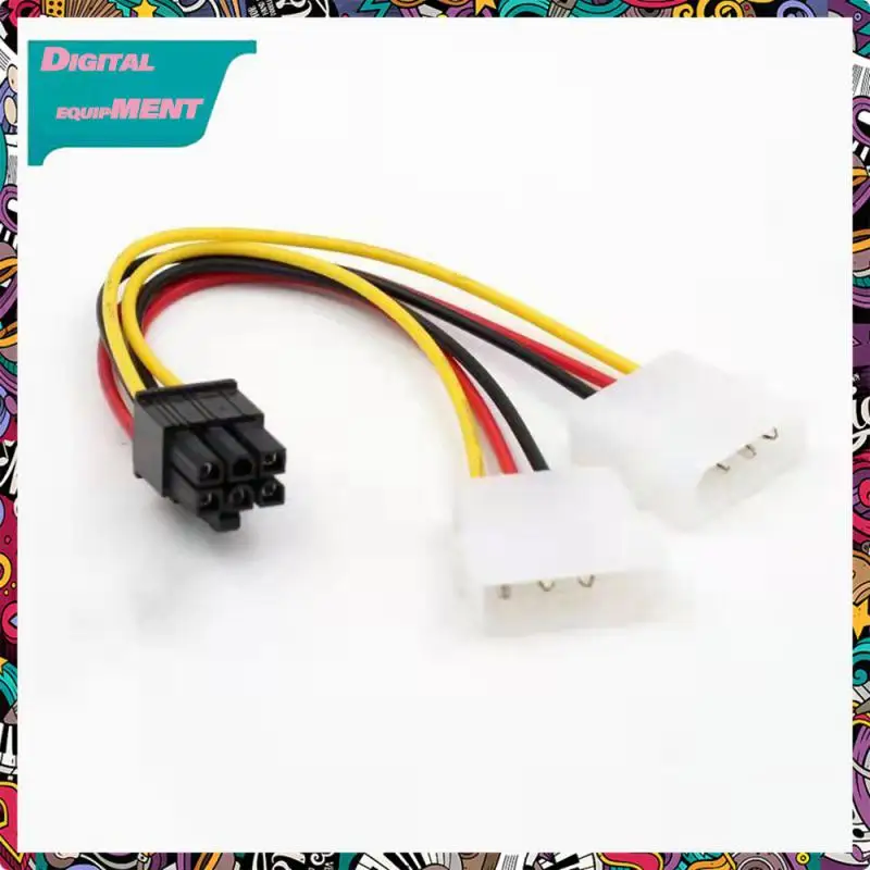 

Durable Easy Connection Patch Cord Easy Installation Data Line Ide Male To 6-pin Female Connector Reliable Cable Adapter