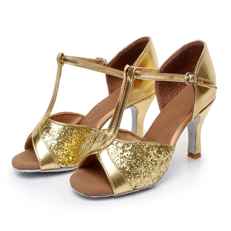 2022 Girl's Women's Latin Dance Shoes Satin /Leatherette Ballroom /Tango/ Salsa Sandals 5cm / 7cm Heel More Style (more color) | Обувь