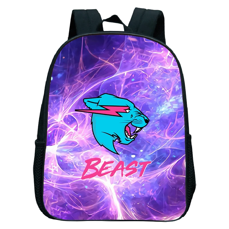 

Kids Mr Wolf Beast Backpacks Boys 3D Cartoon Lightning Cat School Bags Kindergarten bag Children's Backpack back school Bookbag