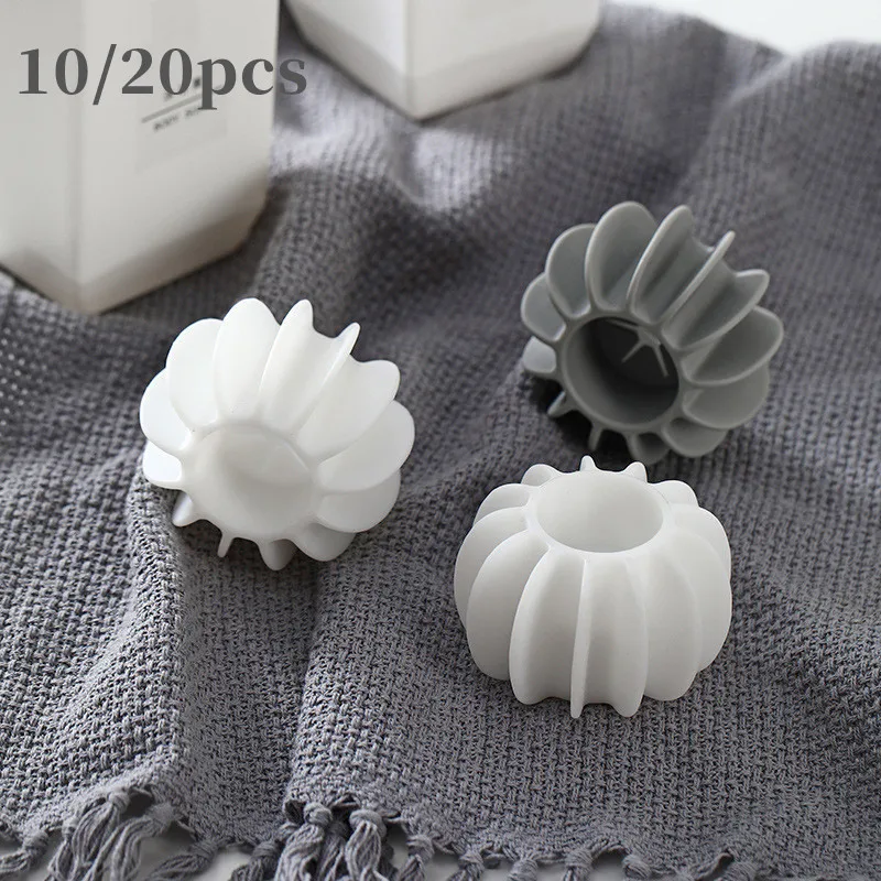 

10/20Pcs Magic Laundry Ball Silicone Decontamination Anti-tangle Increase Friction Soft Not Hurt Clothes Reusable Cleaning Tools