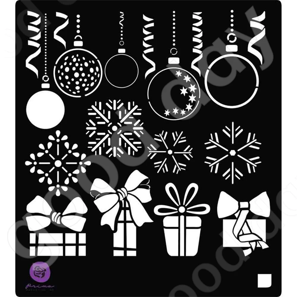 

New Gift Snowflake Christmas Layered Production Stencil Scrapbook Diary Decoration Embossing Template Diy Greeting Card Handmade