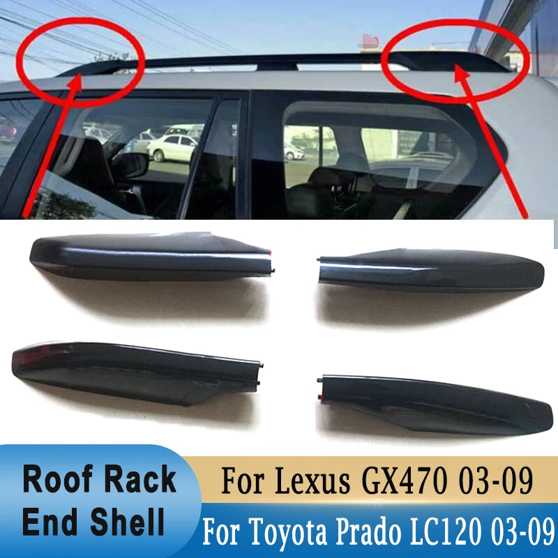 

Для Toyota Land Cruiser Prado LC120 FJ120 03-09 Багажник на крышу, багажник, направляющая, пластиковая защита для Lexus GX470 03-09