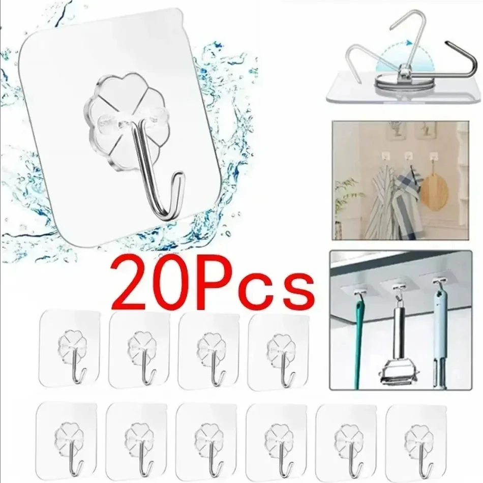 5/10/20 шт. крючок на дверь крючки стену прозрачные противоскользящие не