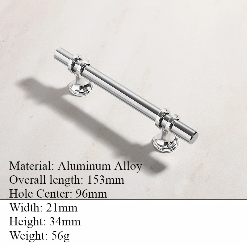 

Ручки для шкафов MARUAT, алюминиевый сплав, серебристые/золотые