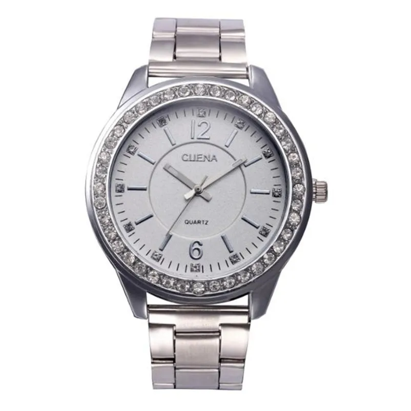 

7330 Luxury Women Watch Rhinestone Crystal Stainless Steel Analog Quartz Wrist Watch Bracelet Clock Perfect Gift Relogio
