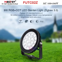 miboxer futc02z 9w rgbcct led lawn lamp waterproof ip66 smart garden lights outdoor light zigbee 3 0 gatewayvoice app control