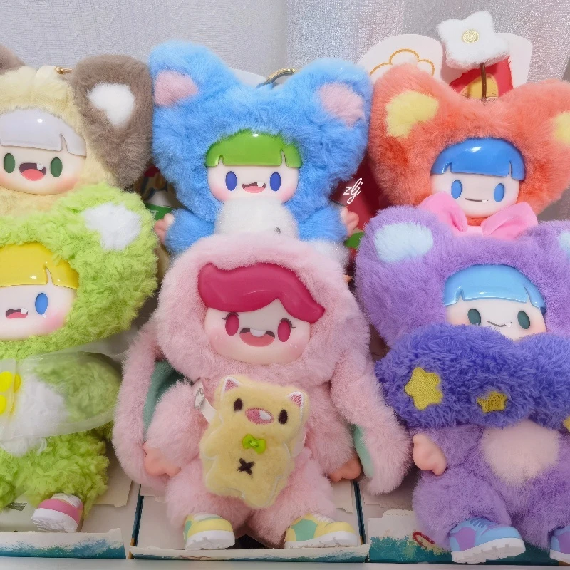 Новый A Dou Colorful Life Blind Box Toys Mystery Guess Bag Подвеска Плюшевая кукла Фигурка Школьная