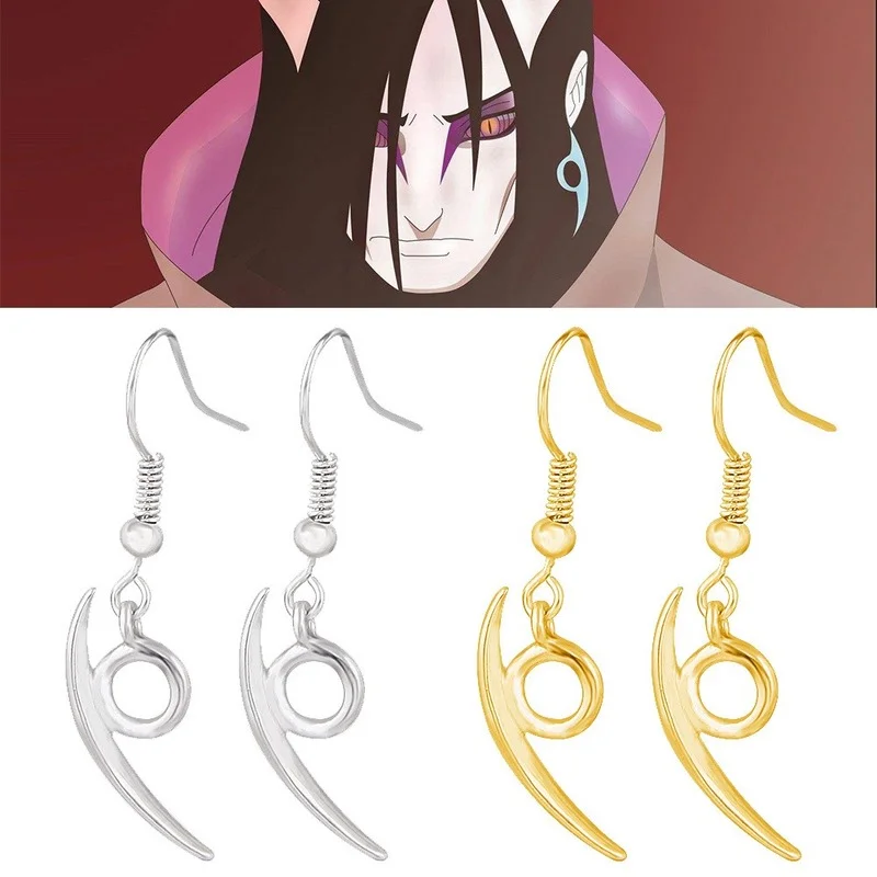 Серьги-гвоздики в виде капли Orochimaru женские серьги-подвески для косплея