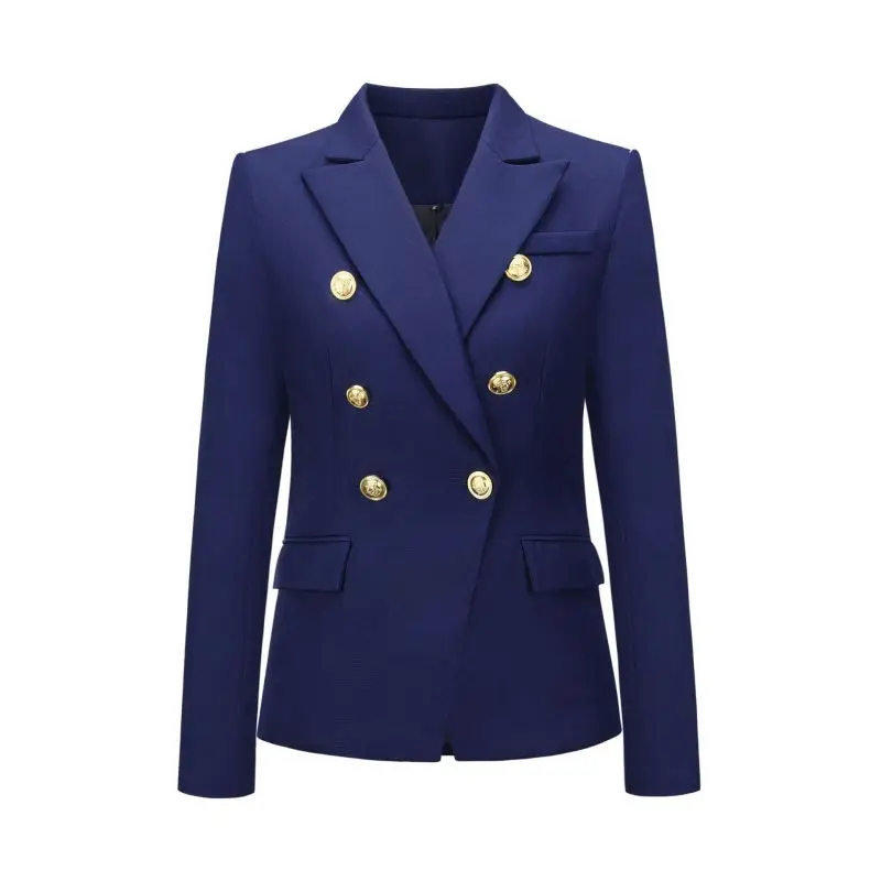 Women's Fashion Short Double Dreasted Small Blazer