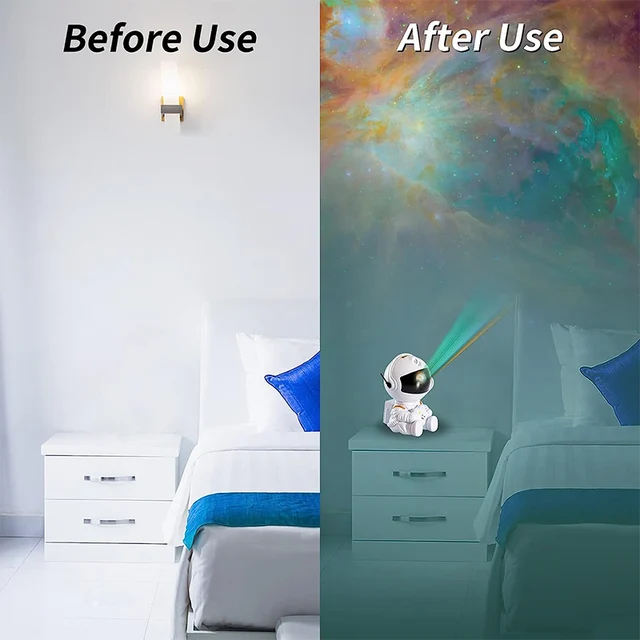 Galaxy Star Projector LED Night Light: Create a Starry Sky with Astronaut Projectors Lamp for Bedroom Decoration and Children's Gifts 3