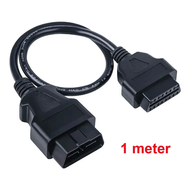 1M 3M OBD2 диагностический удлинительный кабель 16-контактный разъем «папа» на 16-контактный разъем «мама» OBD для 12V 24V Diesel Gaslion Car ELM327 OBD Extend