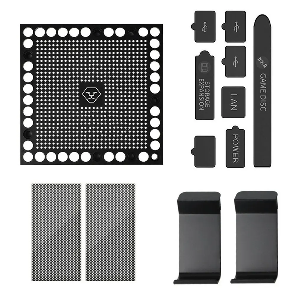 

Game Host Dustproof Cover for Xbox Series X Gaming Console Dust Cover Heat Dissipation Plug Mesh Net Rack Game Accessories