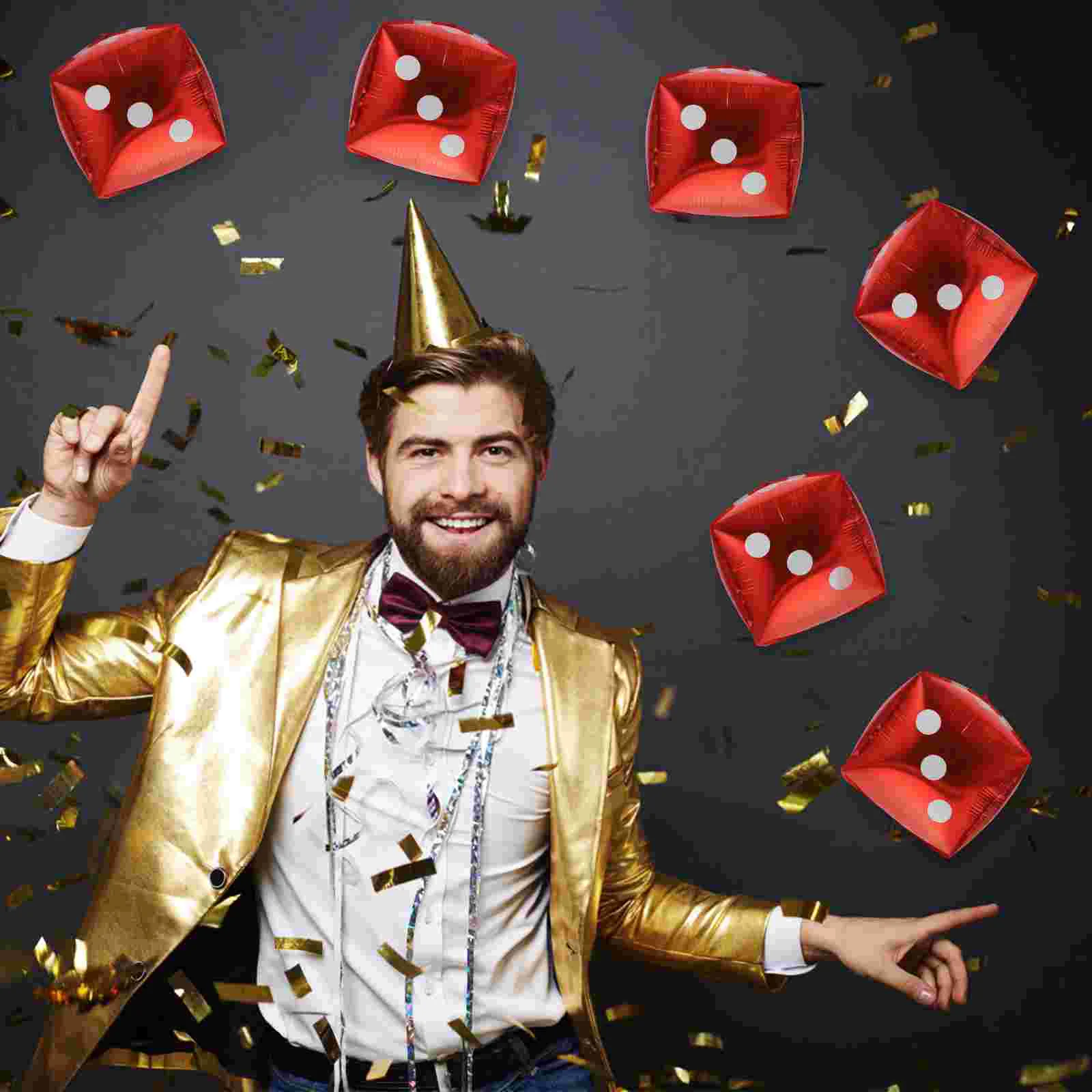 

Party Dice Balloons Casino Inflatable Balloon Theme Foil Jumbo Colorfulblow Funny Giant Latex Las Supplies Decoration Vegas