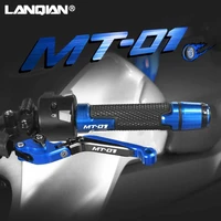 motorcycle accessories brake clutch levers handlebar hand grips ends for yamaha mt01 mt 01 mt 01 2004 2005 2006 2007 2008 2009