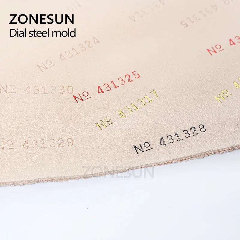 ZONESUN Инструмент для печати небольших кодов горячего тиснения печать на машине
