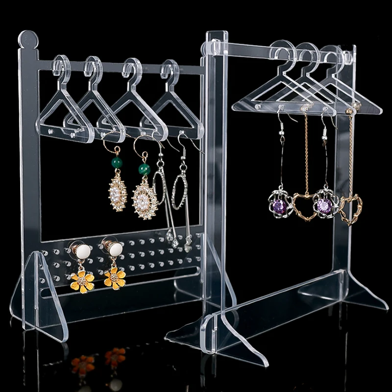 

Jewelry Organizer Clear Acrylic Jewelry Display Stand Rack Jewelry Storage Stand Holder for Earrings Necklace Bracelet Pendant