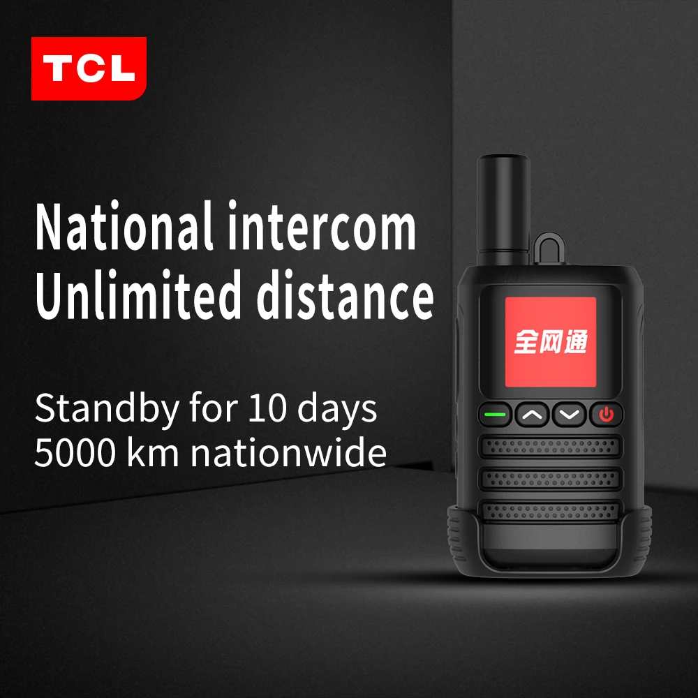 Бесплатная доставка TCL 4G POC Walkie-Talkie HL116 Plus Ручной микрофон с неограниченным